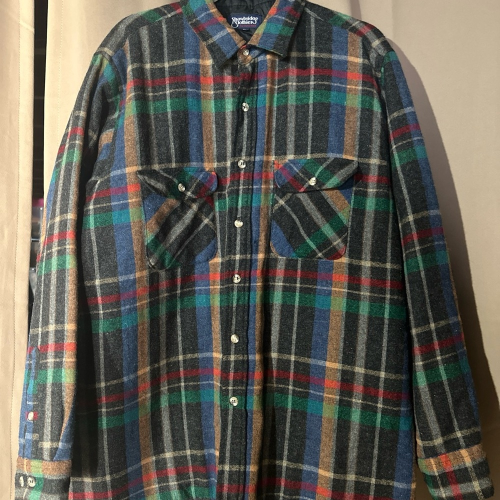 Strawbridge And Clothier The Men’s Store Vintage Flannel Jacket